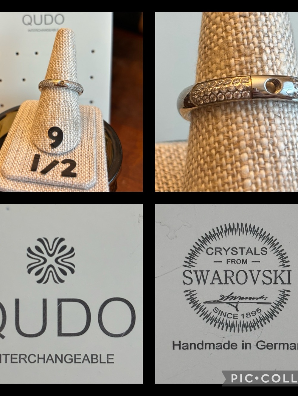 QUDO Interchangeable Ring Silver 9 1/2